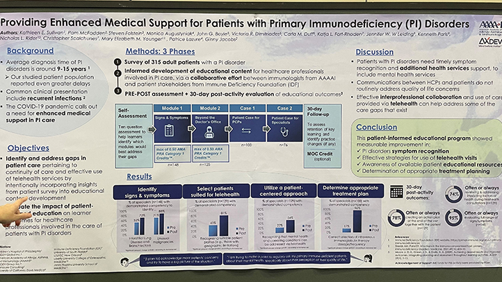 Poster describing development and assessment of AAAAI/IDF course.