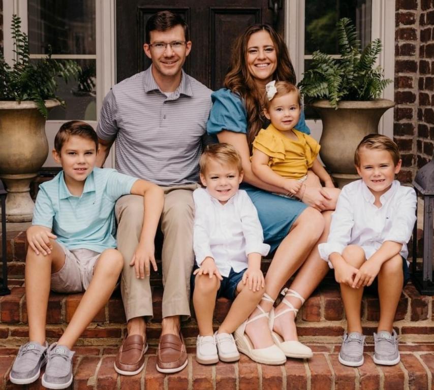 Coleman family poses for a portrait