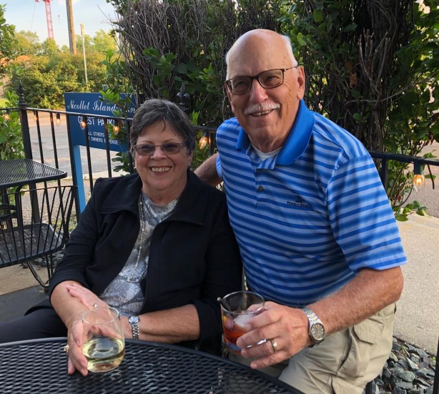 Frank Meuers with wife Ginny