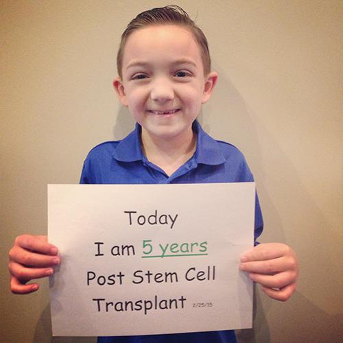 Rocco Fernandez five years post-transplant.