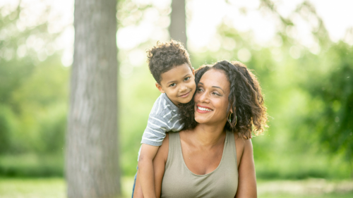 Mother and son