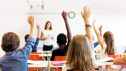 Kids in a classroom 