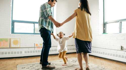 Family dancing